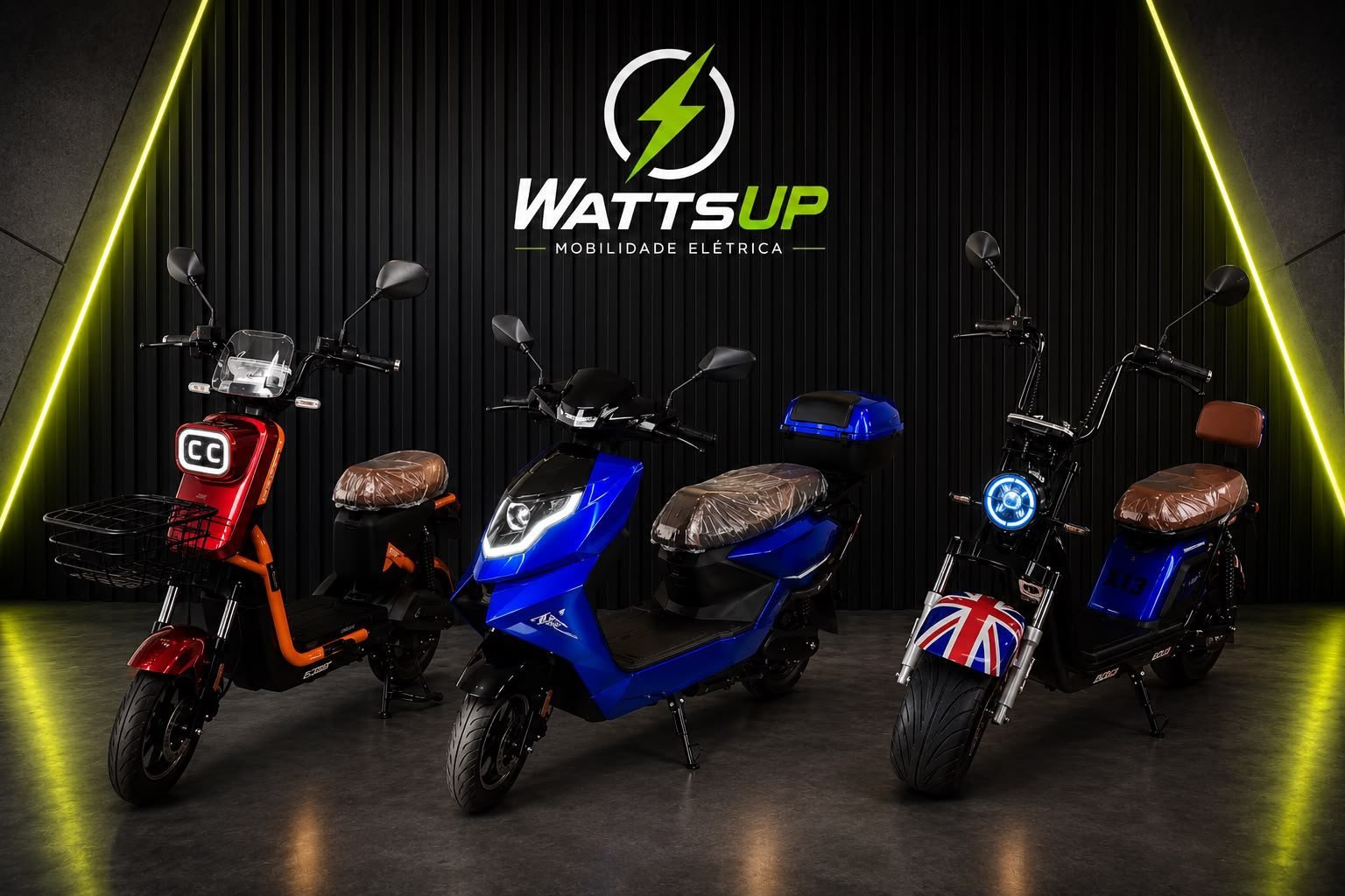 Scooters elétricas 1958, E30 e X13 lado a lado